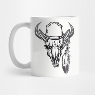 Buffalo Bison Skull Mug